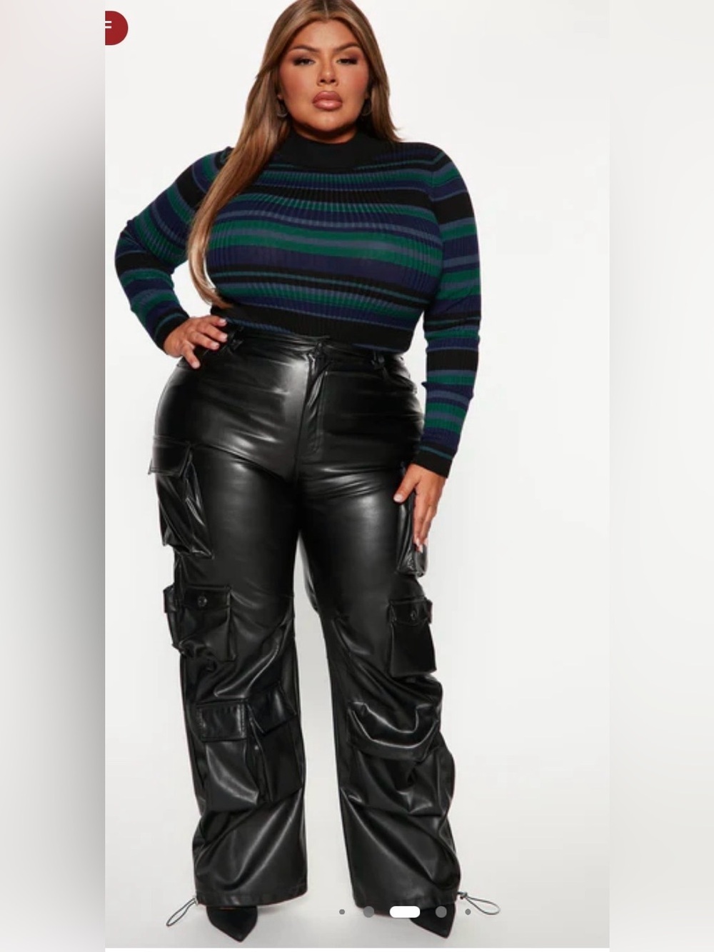 Fashion Nova Black Faux Leather Pants